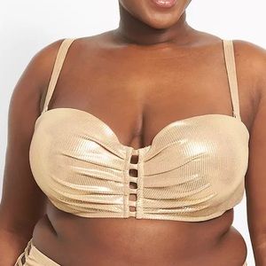 Gold Swim Suit TOP ONLY